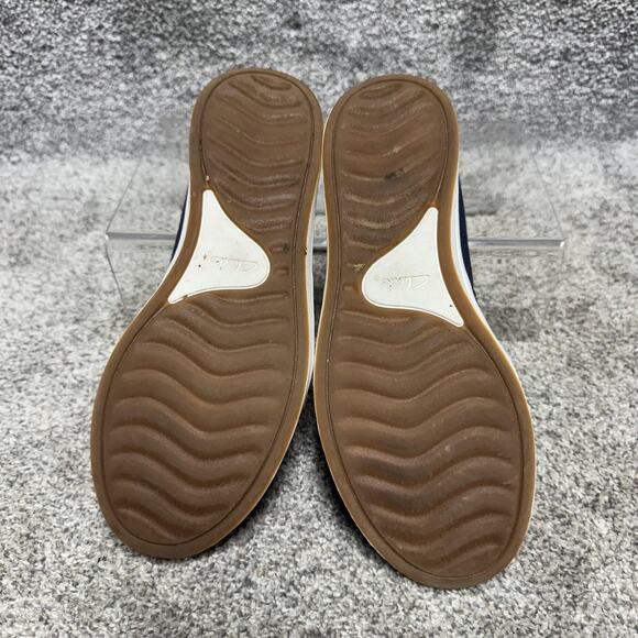 Clarks Cloudsteppers Shoes Womens Size 8 Navy Blue Slip On Washable Cushion Soft - Picture 5 of 9